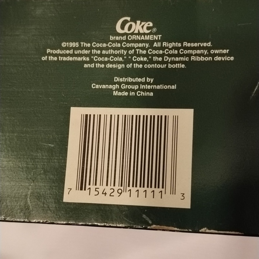Coca Cola Ornament Haddon Sundblom 1963 Trim A Tree Collection, NWT - Picture 6 of 8